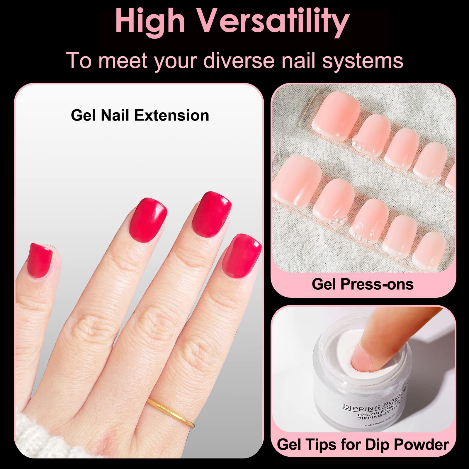 600 Pcs Extra Short XXS Square Nail Tips,SINOKAME Clear Press on Nails for Ki…