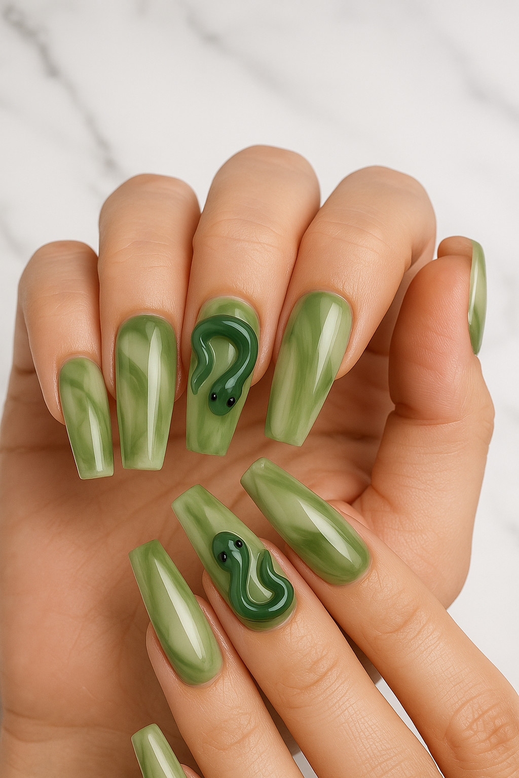 GREEN & PURPLE COLLECTION PRESS ON NAILS
