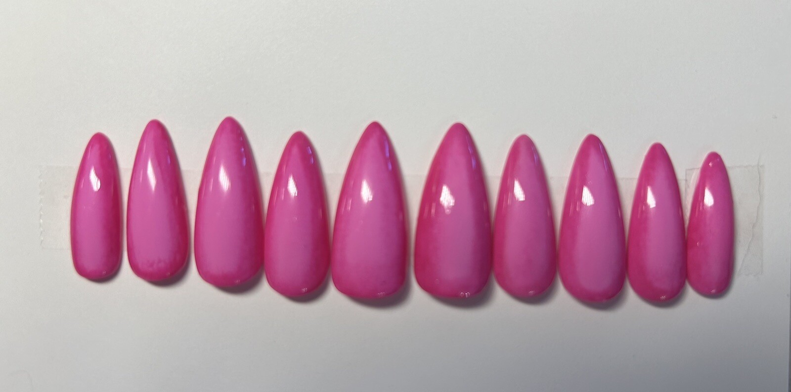 Bright Pink Ombré Press On Nails