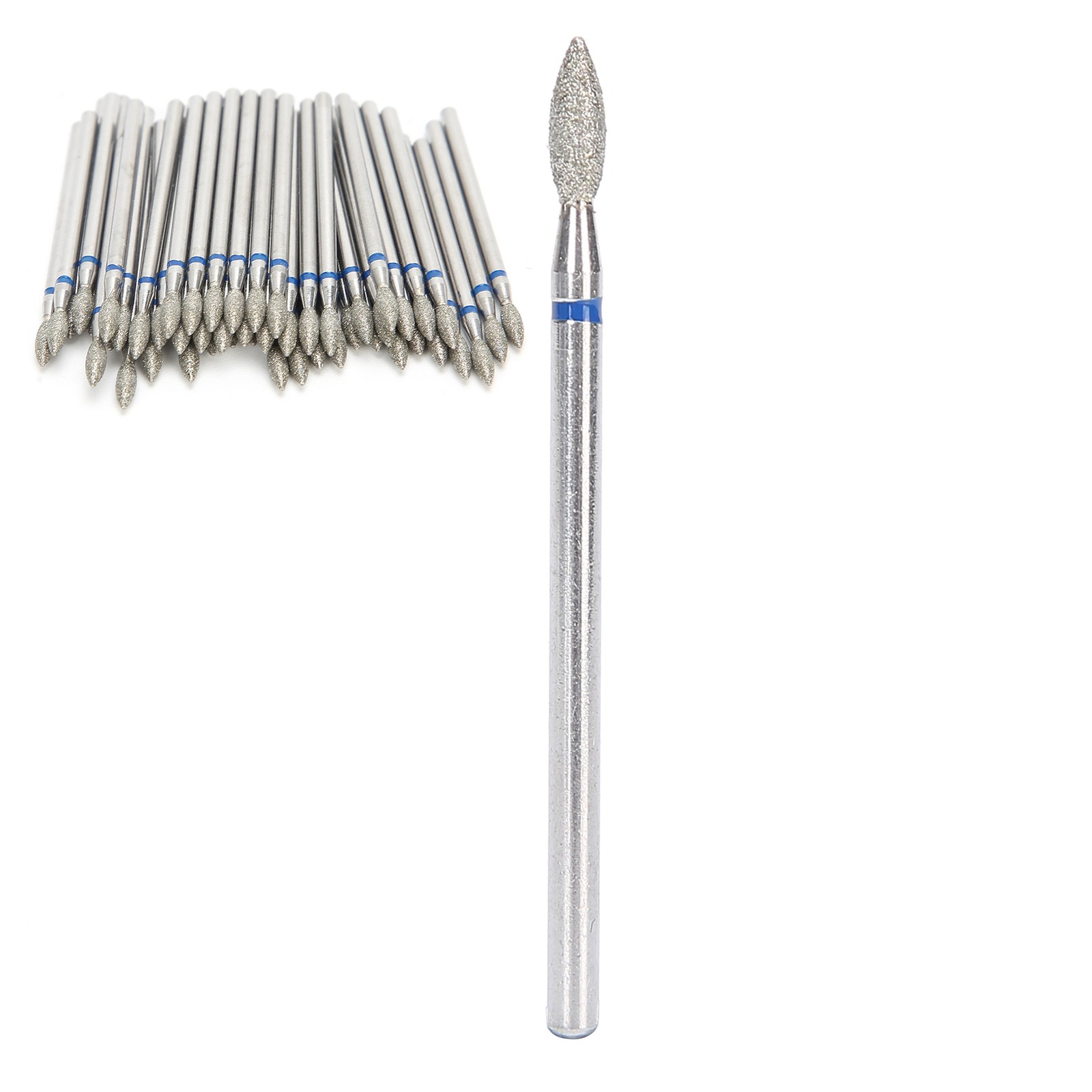 50pcs Nail Drill Bits Polishing Grind Head Manicure Tool (M-2.7mm)