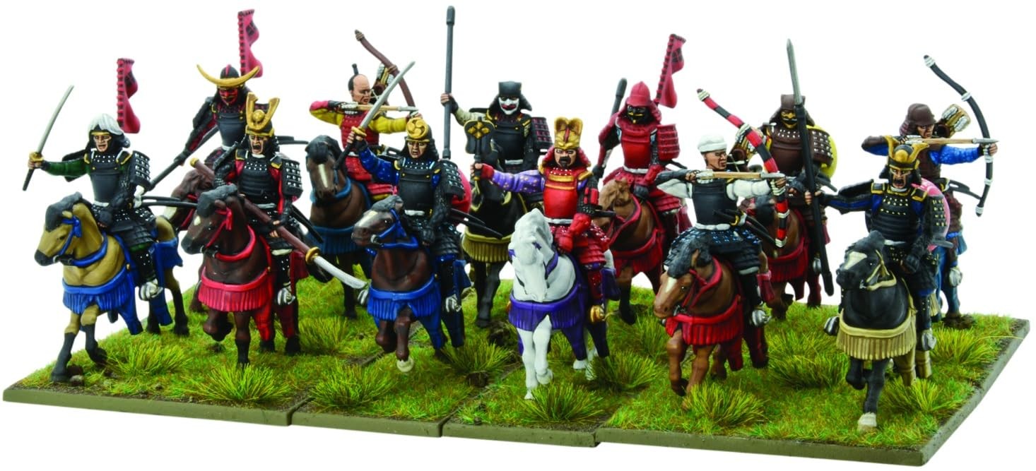 Warlord Games Samurai Horsemen – 28mm Scale Plastic Onesize, multi-coloured