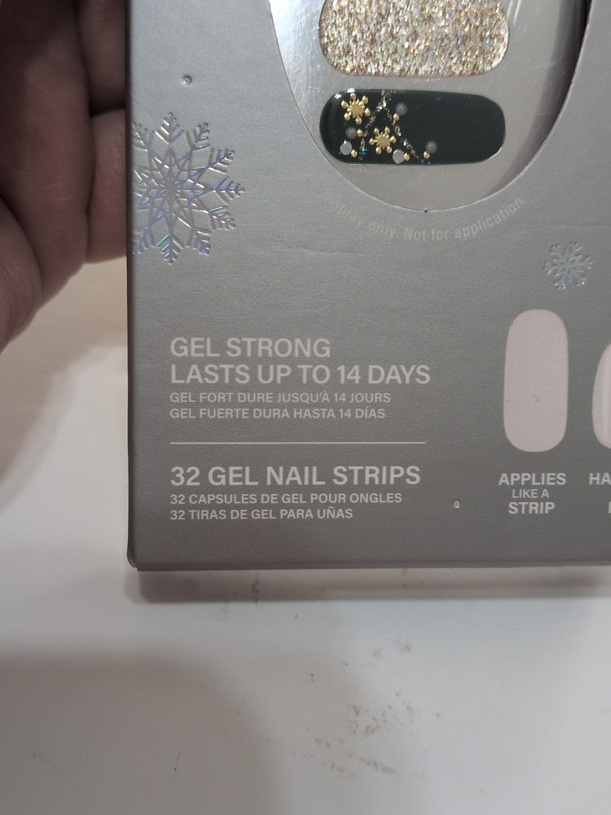 Dashing Diva Glaze Semi-Cured Gel Nail 32 Stickers Victorian Plaid NEW