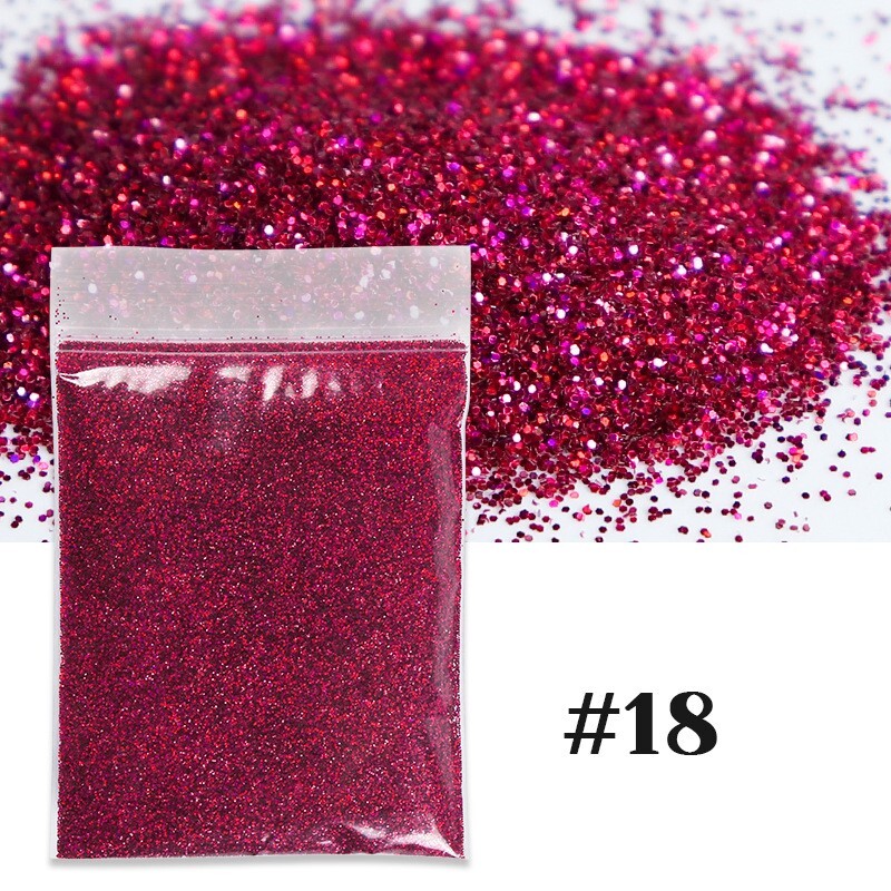10G Nail Glitter Sequins Powder Laser Dust Powder 3D Nail Art Decor 0.2mm