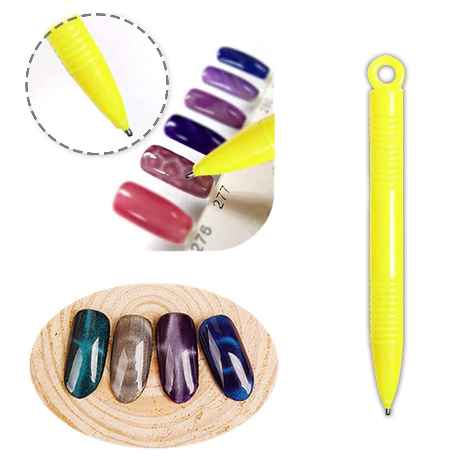 14Pcs Cat Eye Magnet For Nails UV Gel Polish Magnet Pens Stick Nail Art Pen Tool