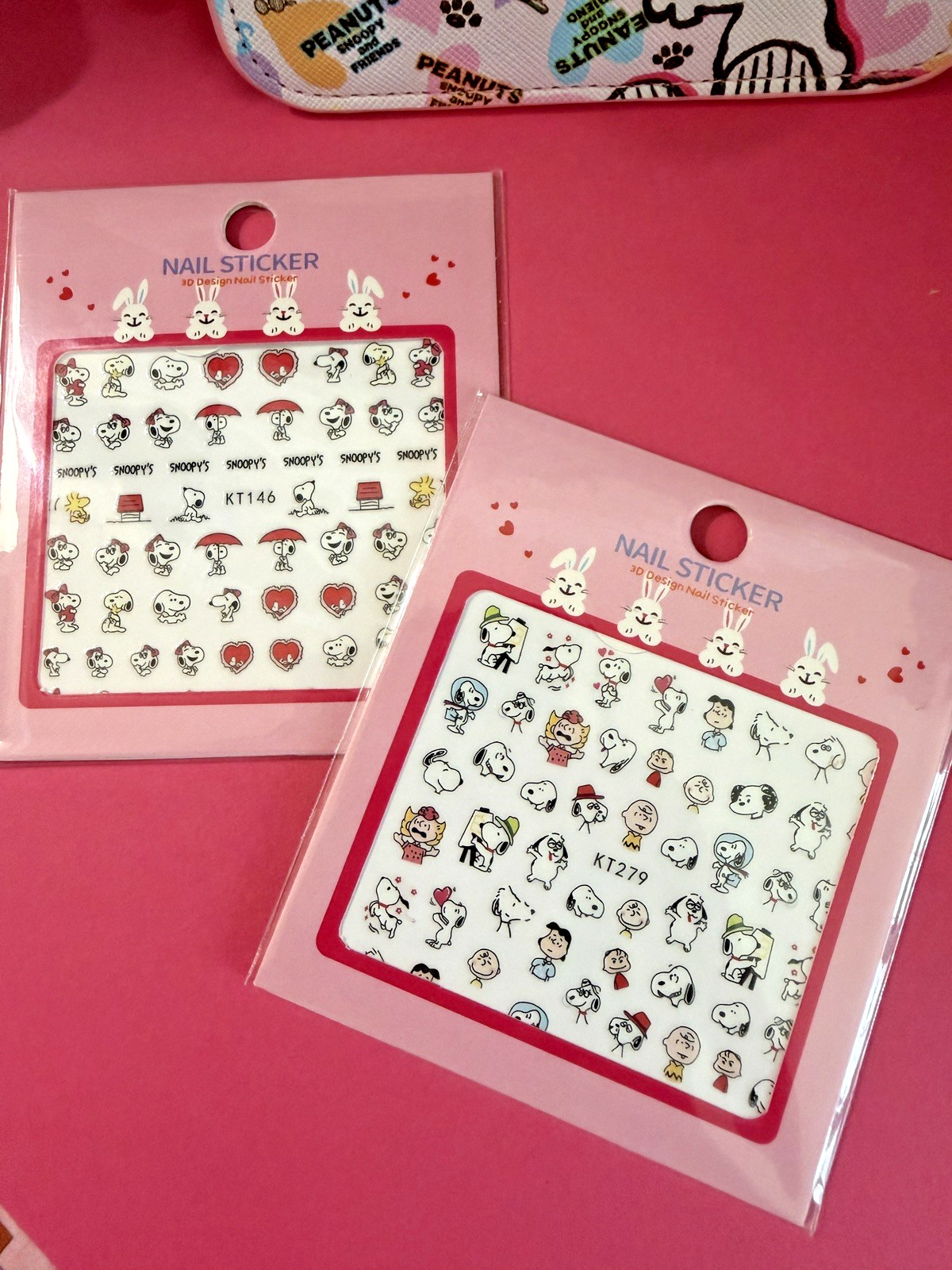 2 Sheet/Lot Snoopy Cartoon DIY Nail Art Stickers Transfer Decals