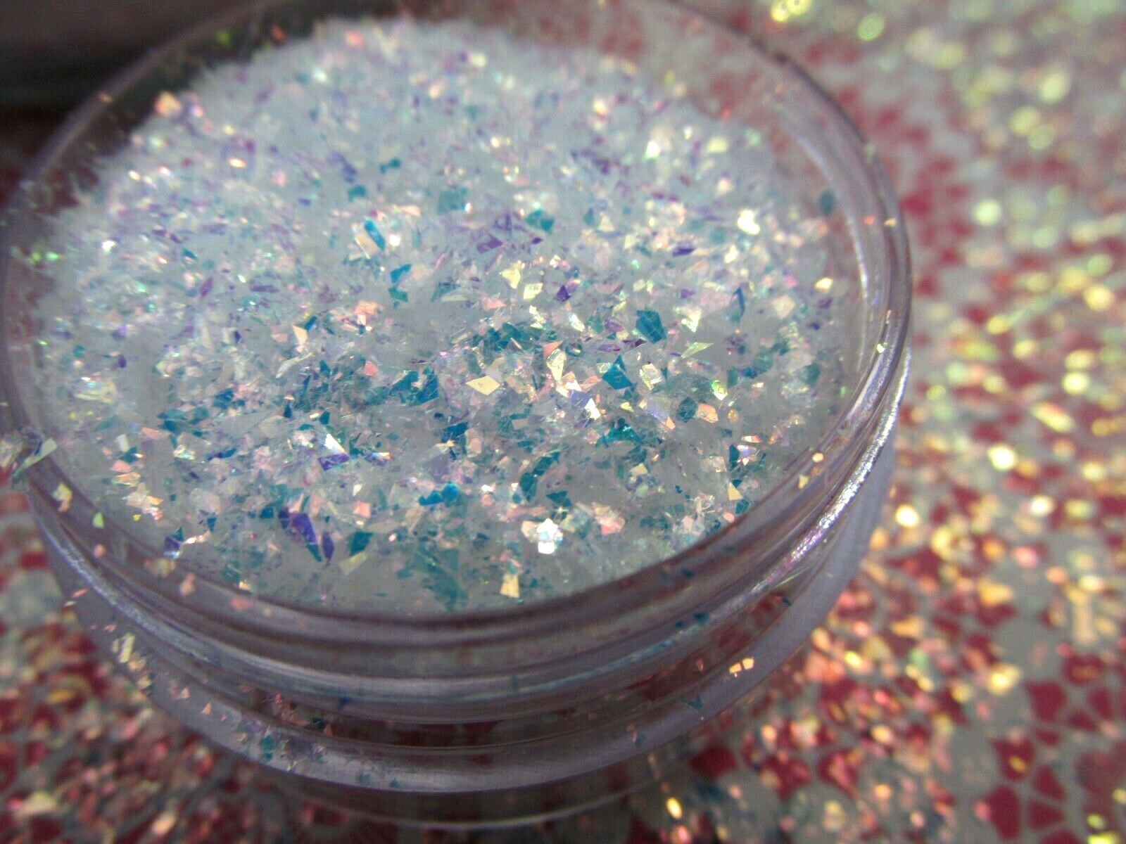 Fantasy Unicorn Dandruff glitter Mylar micro shards nail art tumblers slime