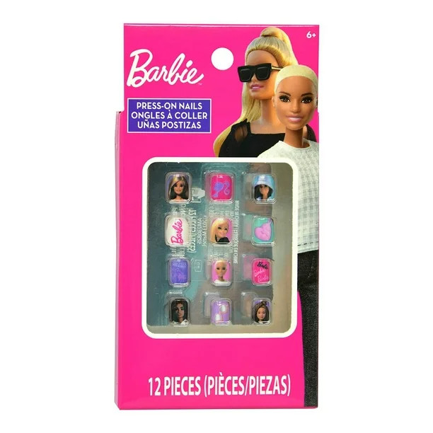 Townley Barbie Girls Press-On Nails