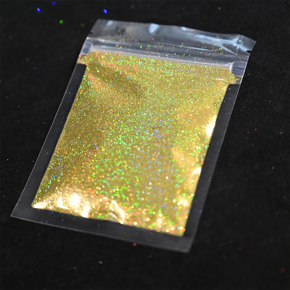 Laser Holographic Rainbow Nail Glitter 0.2MM Sparkly Nails Glitter Powder 10G/5G