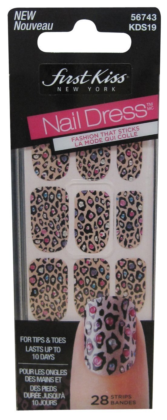 2 PACK Kiss Nail Fashion Strips, for Tips and Toes, 56 Strips Total