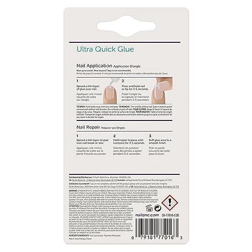 Ultra Quick Nail Glue Value Pack, Clear, Pointed Tip Precise Application, Sup…