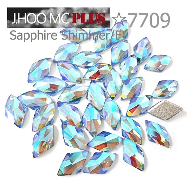 J.HOO Crystal 7709 Rhombus Flat Back Rhinestones 13×8mm Nail Art (6pcs)