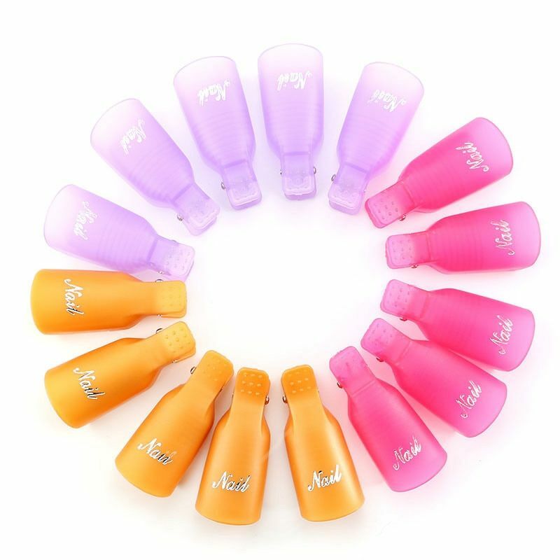 Plastic Finger Nail Art Soak Off Cap Clip UV Gel Polish Remover For Manicure NEW