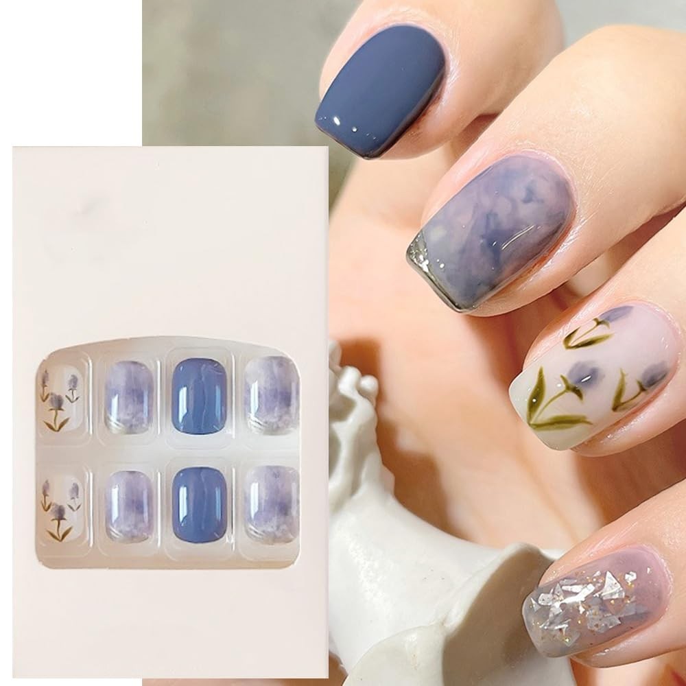 Secret Lives Reusable Press On Nails Translucent Nude Peach 24 Nails