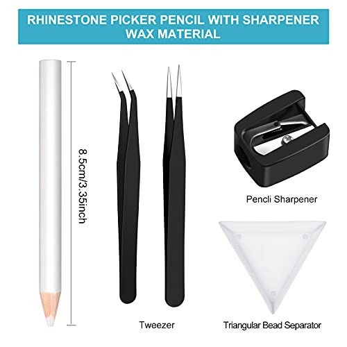 Maitys 22 Pieces Wax Rhinestone Picker Pencil Wax Pencil Set for Rhinestones