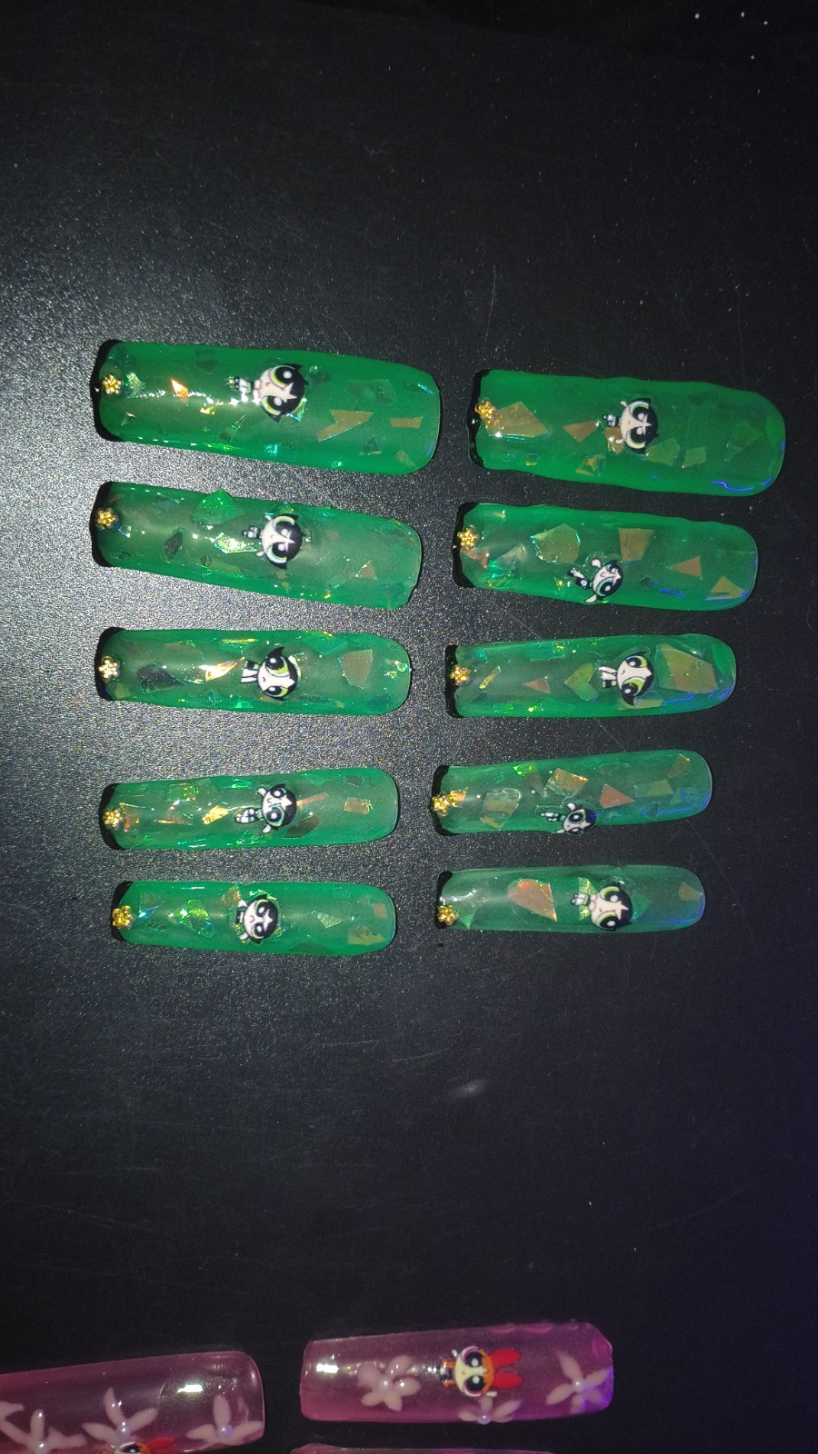 Powerpuff Girl Press On Nails