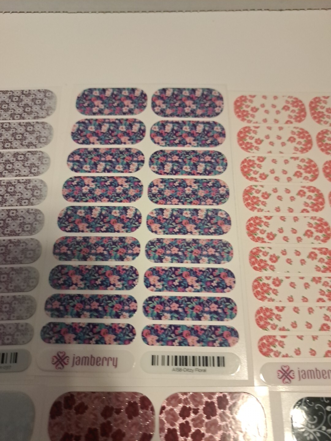 Jamberry Nail Wraps Lot of 10 Full Sheets Spring Florals