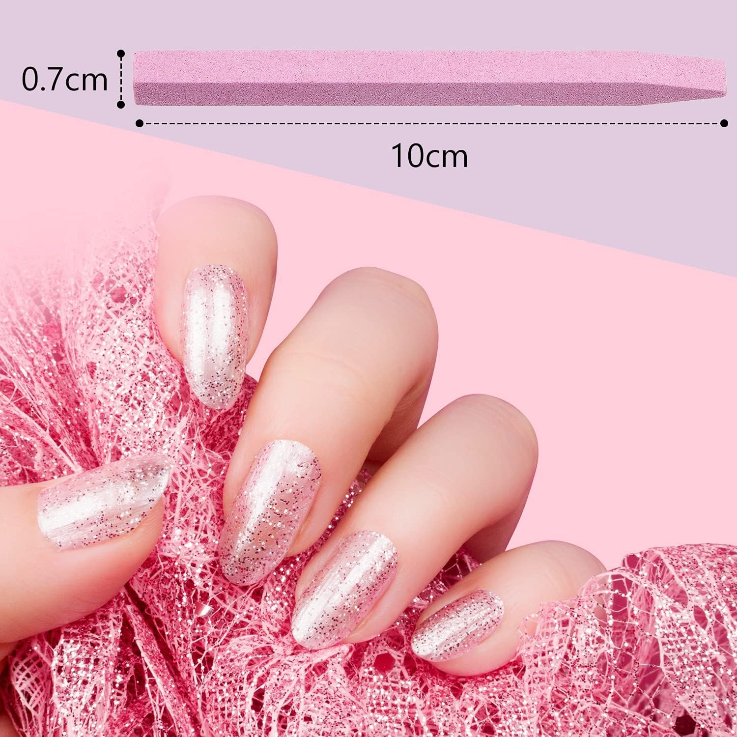 Stone Nail File Pumice Sti for Finrnails Pumice Ro Nail