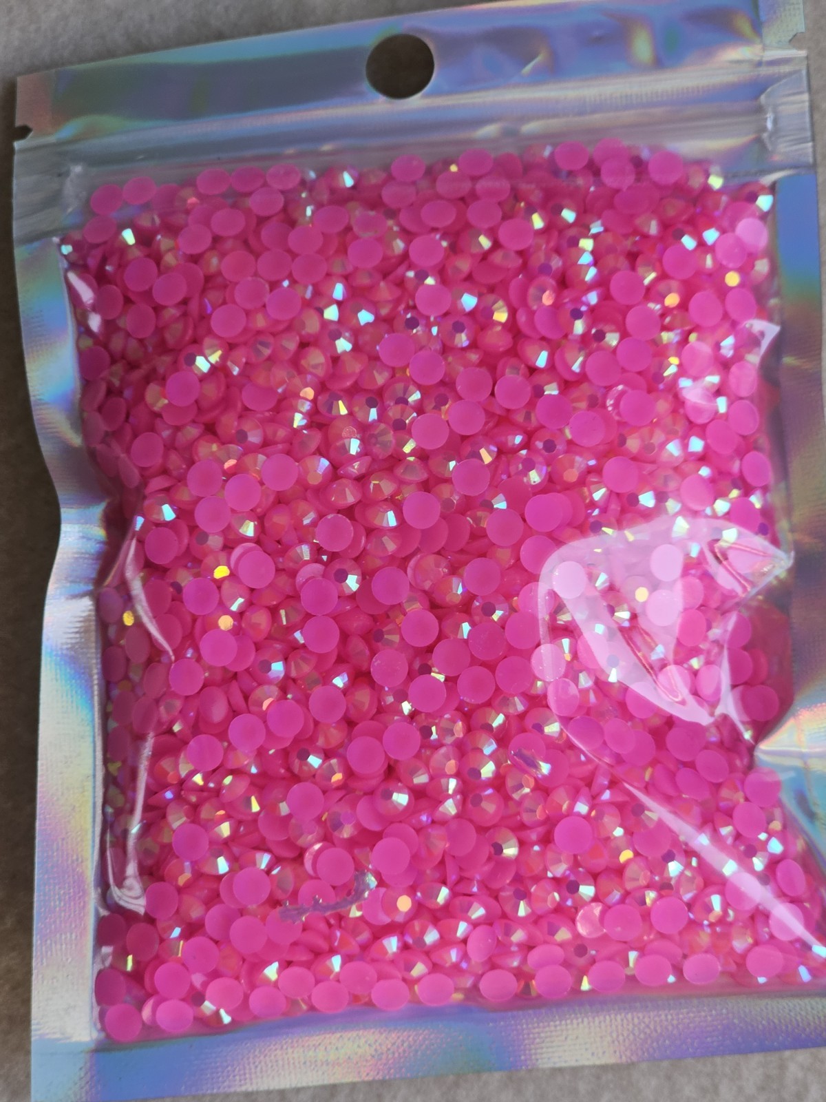 50gr dark pink Resin Flatback Rhinestones Non Hotfix 4mm Nail Art Craft Gems