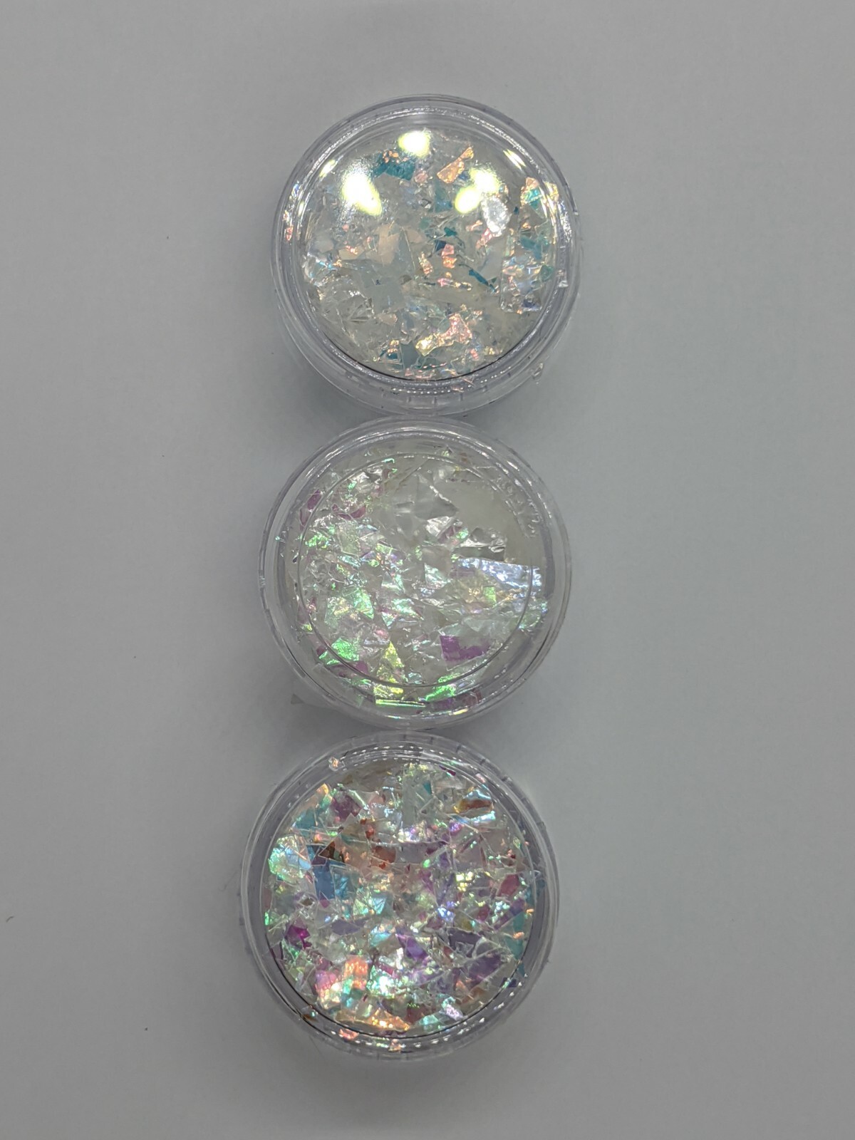 Mylar Shards/flakes, 6 Colours, Nail Art Embellishment, Glitter, UK Seller.