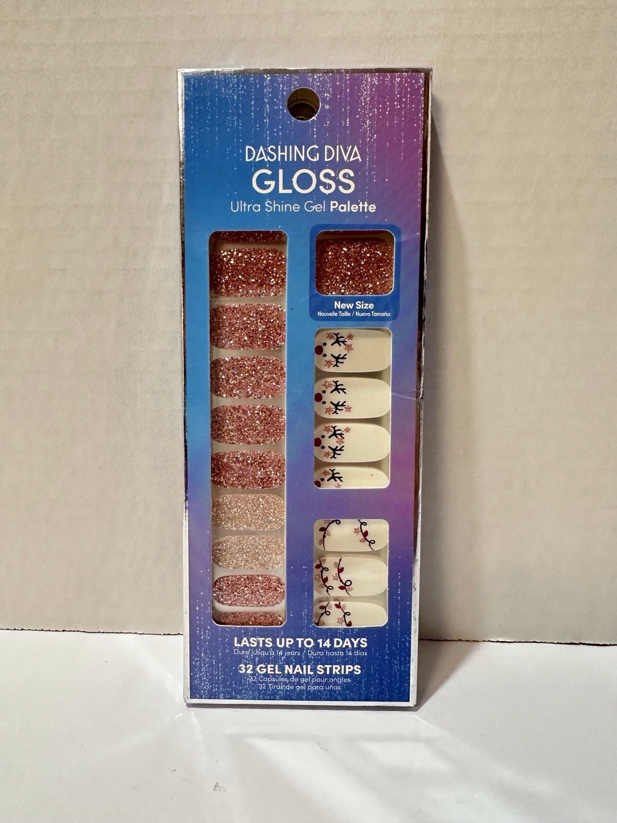 Lot Of 8 Pack Of Dashing Diva Gloss Ultra Shine Gel Palette Nail Strips NEW