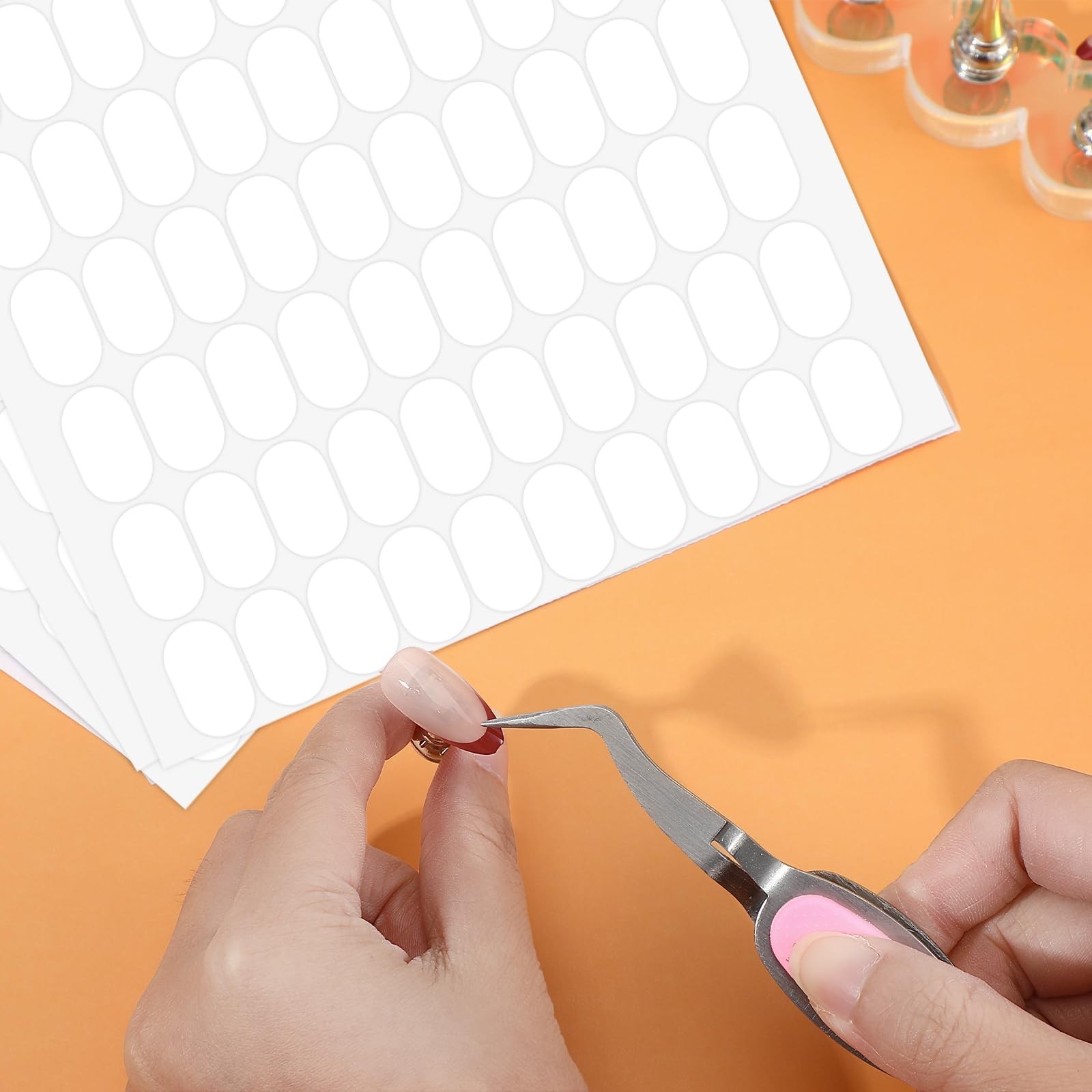 1200 Pcs Clear Double Sided Nail Sticky Tabs No Trace Poster Sticker Dots