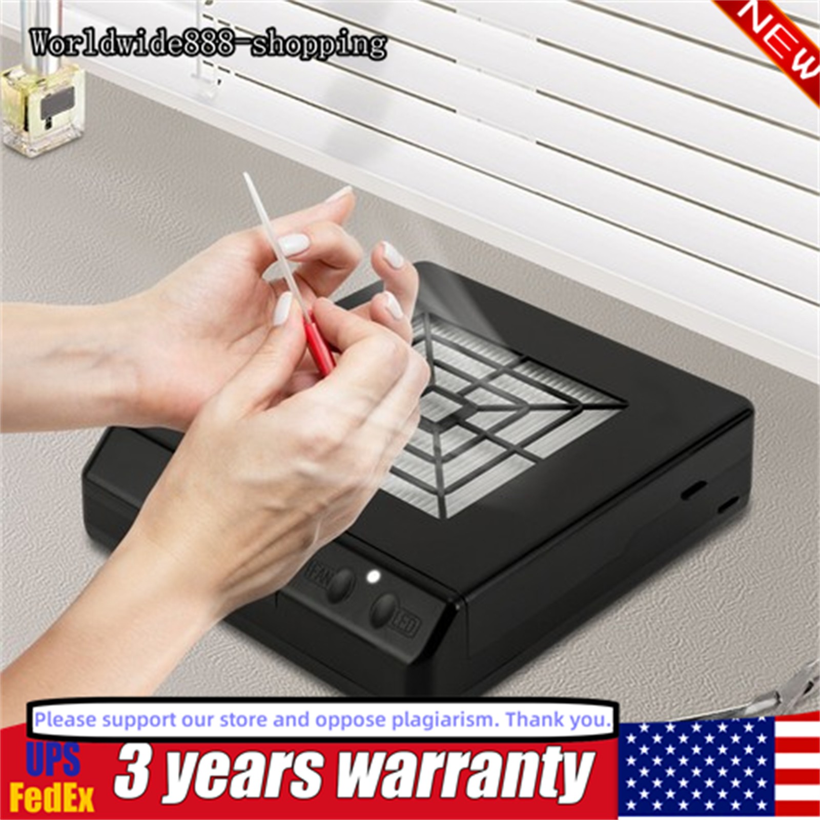 Vacuum Cleaner Dust Collector Nail Art Manicure Dentist’s Dust Clean Tool