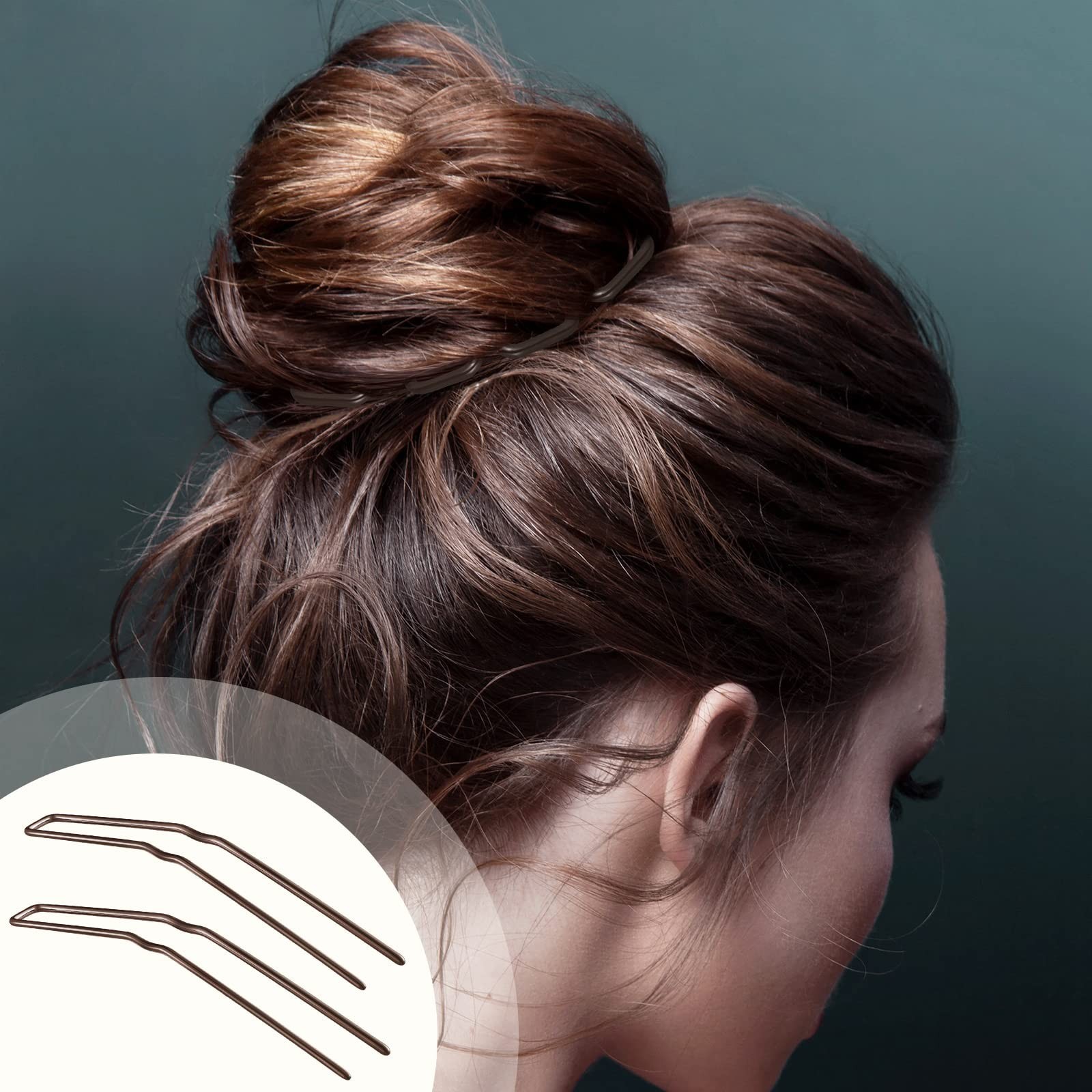 Waydress 36 Pieces U Shaped Hairpins Ballet Buns Bobby Pins Hair Styling Meta…