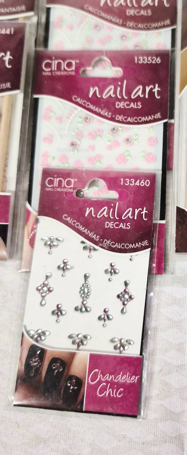 Cina Loose Gem Nail Art Decals Professional Nail Art Gems Sequined 10 PIECE LOT!