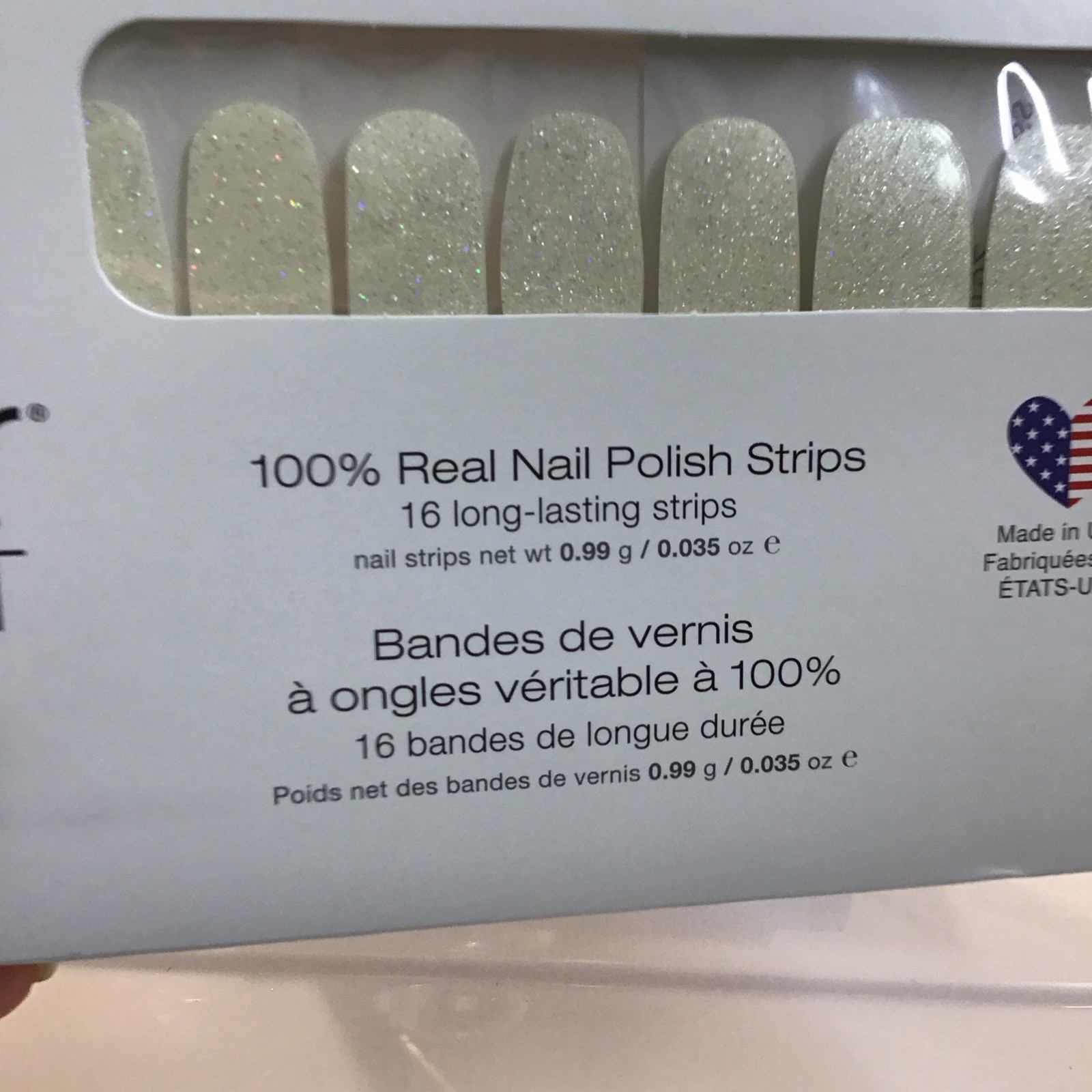 Color Street Glitter Nail Polish Strips Couldn’t Carat Less (not retired)