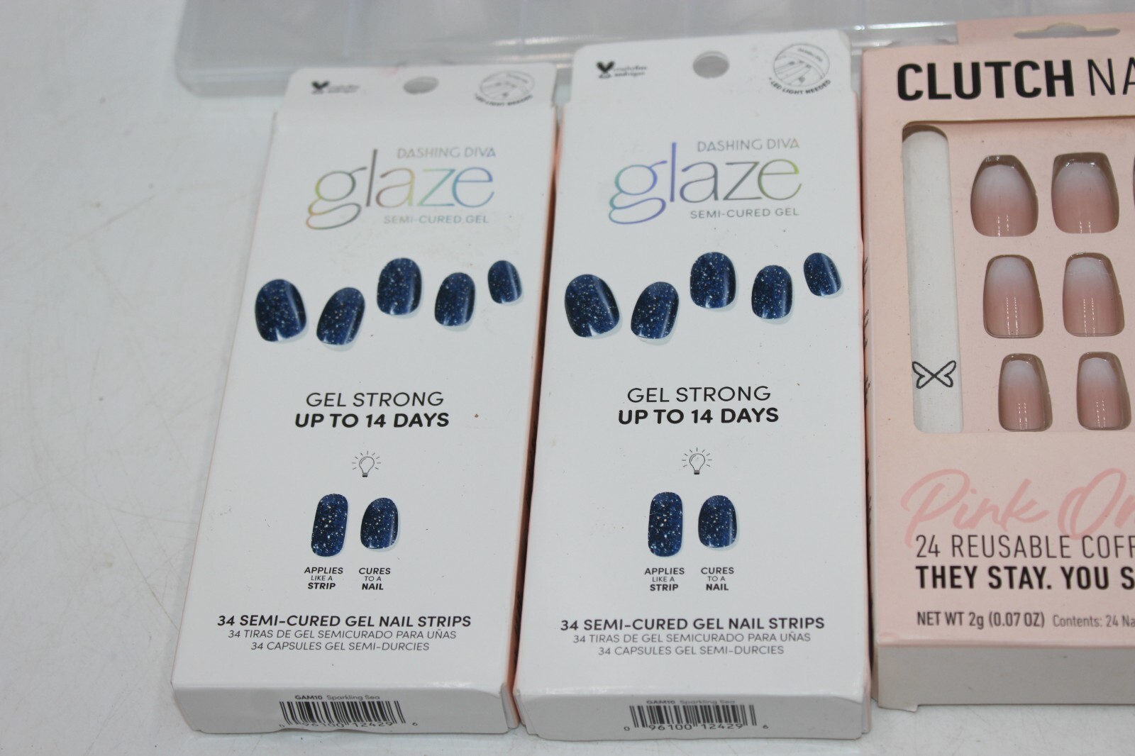 Huge Lot Gel Nails 700+ Pieces Diva Glaze Clutch Vivaali Remover Short/Long Ful
