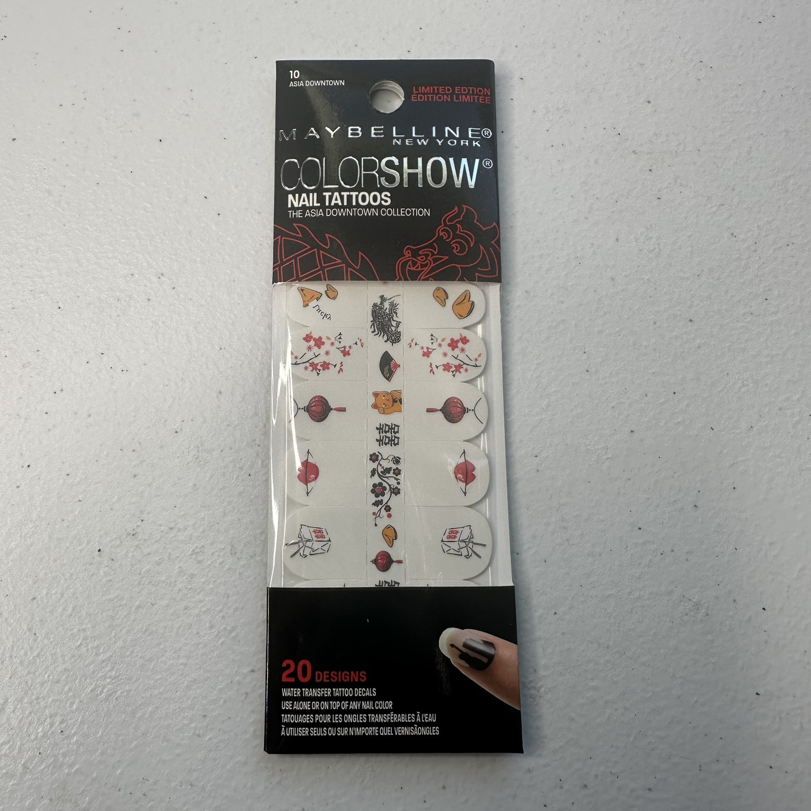Maybelline Color Show Nail Stickers/Tattoos #10 ASIA DOWNTOWN * Limited Edition