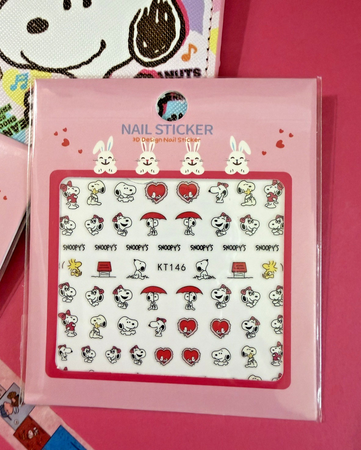 2 Sheet/Lot Snoopy Cartoon DIY Nail Art Stickers Transfer Decals
