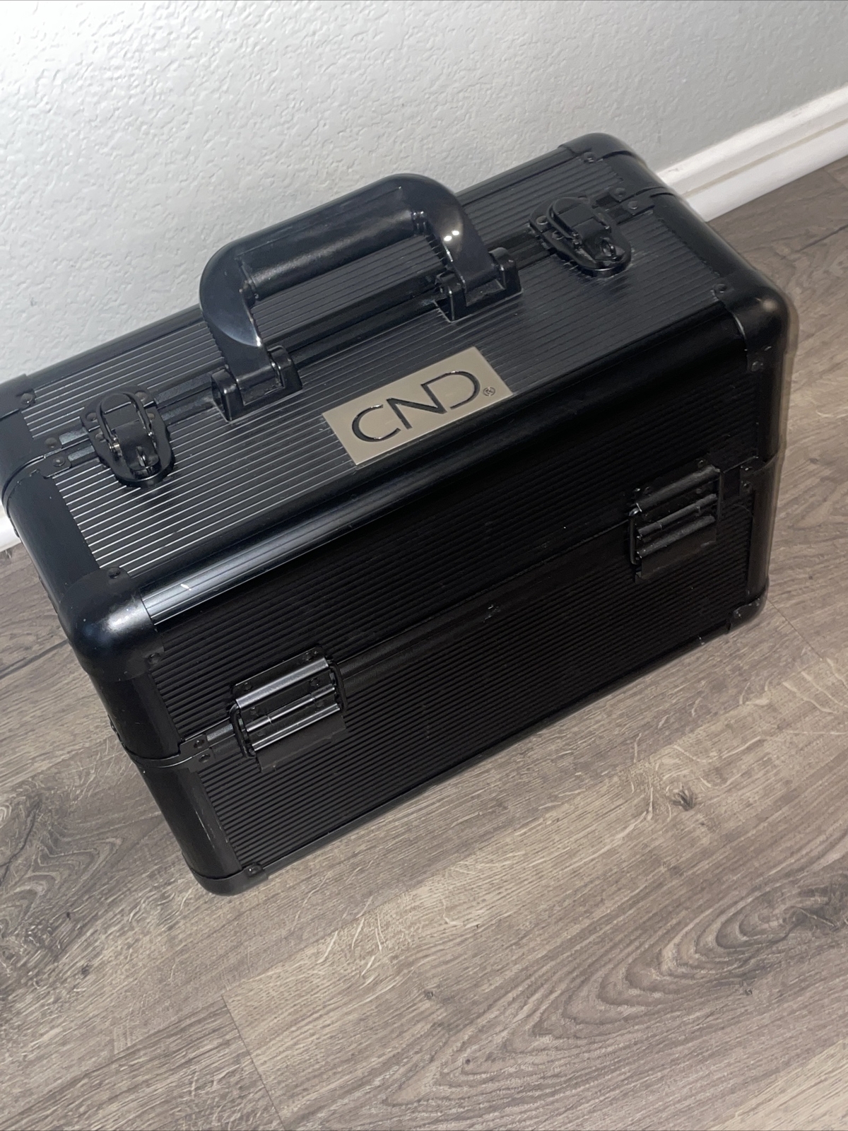 CND Nail Technician Black Hard Shell Nail Polish and Supply Case
