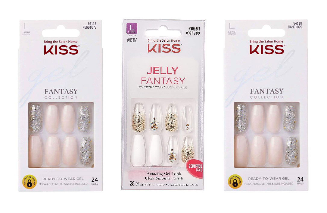 (Lot of 3) Kiss Gel Fantasy Collection #84118 + Jelly Fantasy Press On #79951