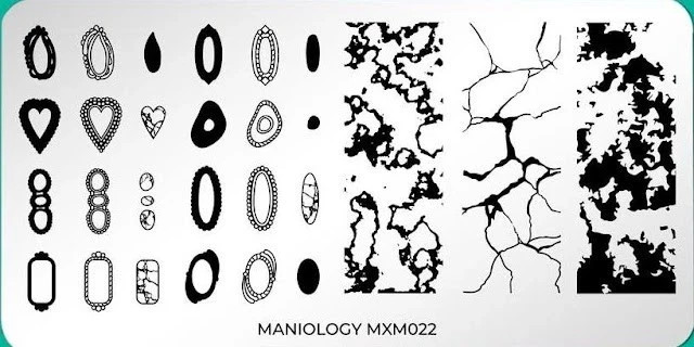Maniology MXM021 MXM022 Nail Stamping Plates