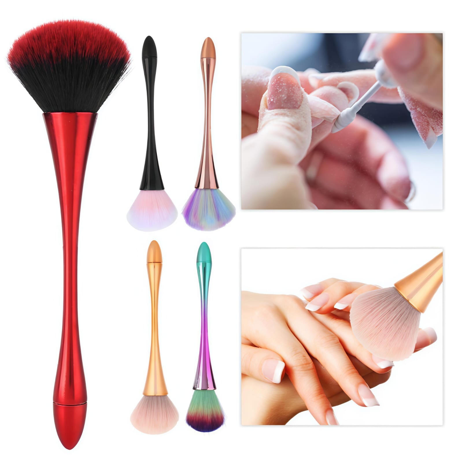 🌟Dust Cleaning Nail Brush Manicure Soft Nail Cleaning Brush Acrylic Gel Powder