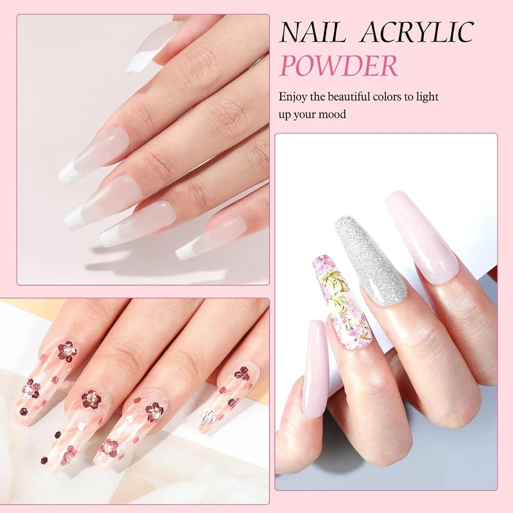 Acrylic Nail Kit with Drill and U V Light, Professional Nail Kit Acrylic Set for