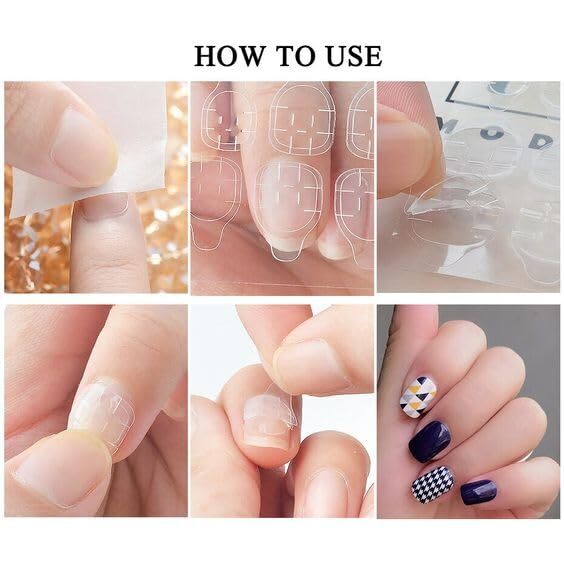24PCS White French Tip Press on Nails Short Square Fake Nails Pink french-3