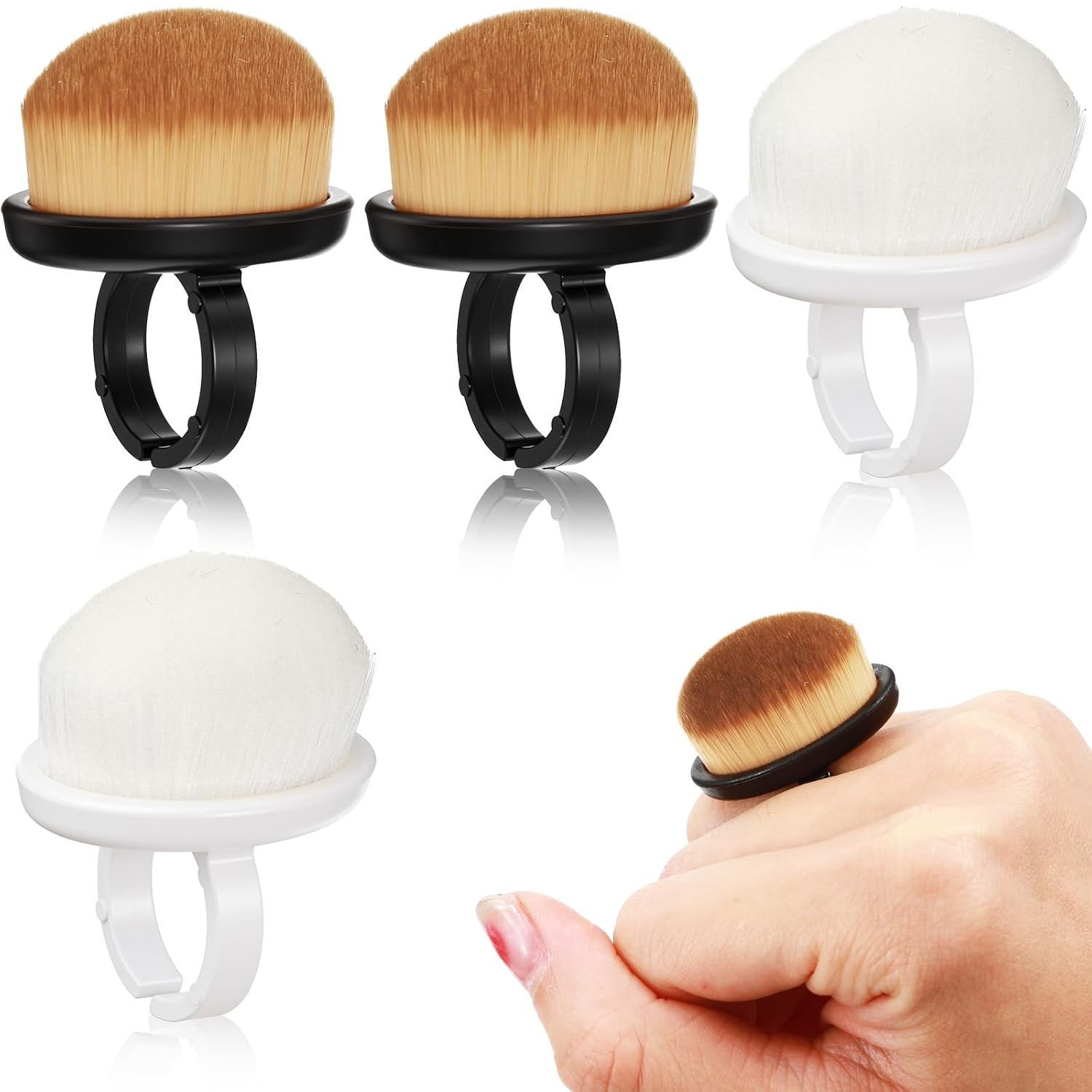 4 Pcs Dust Brush for Nails, Nail Brush Duster Soft Nail Brushes Portable Nails D