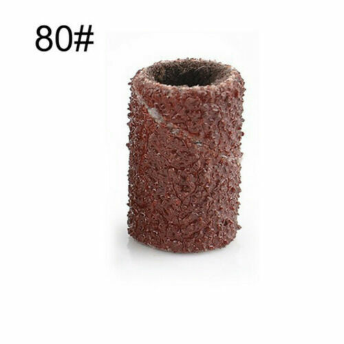 100pcs Sanding Bands Drills Bits Nail Art 80/120/180# Machine Gel Acrylic Tips