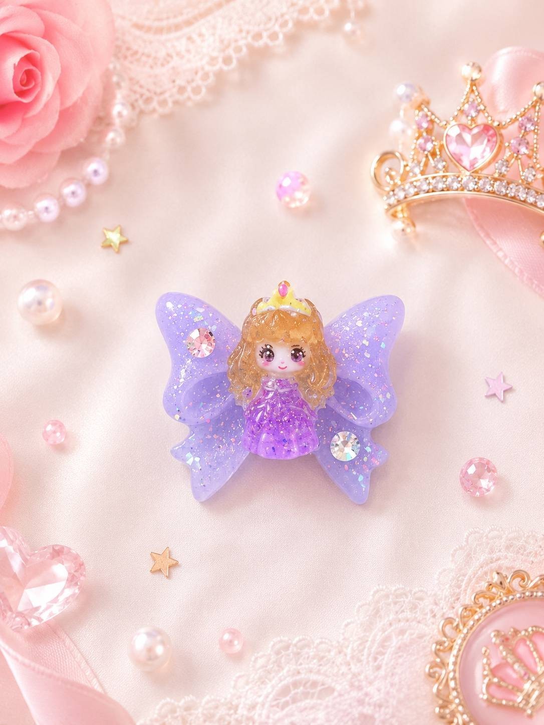 Japanese Handmade Kawaii Heart 3D Resin Nail Charms for Nail Art