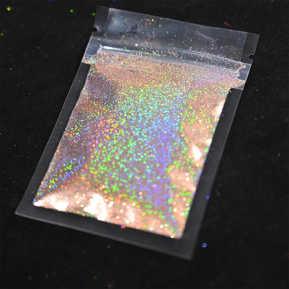 Laser Holographic Rainbow Nail Glitter 0.2MM Sparkly Nails Glitter Powder 10G/5G