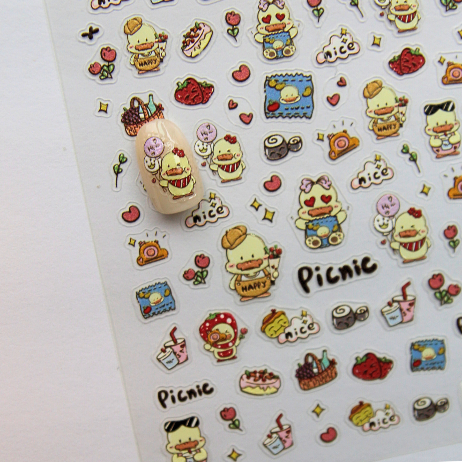 Kids Fun Designs Nail Art Stickers Ages 3+ Kid-Friendly Self-Adhesive Decals