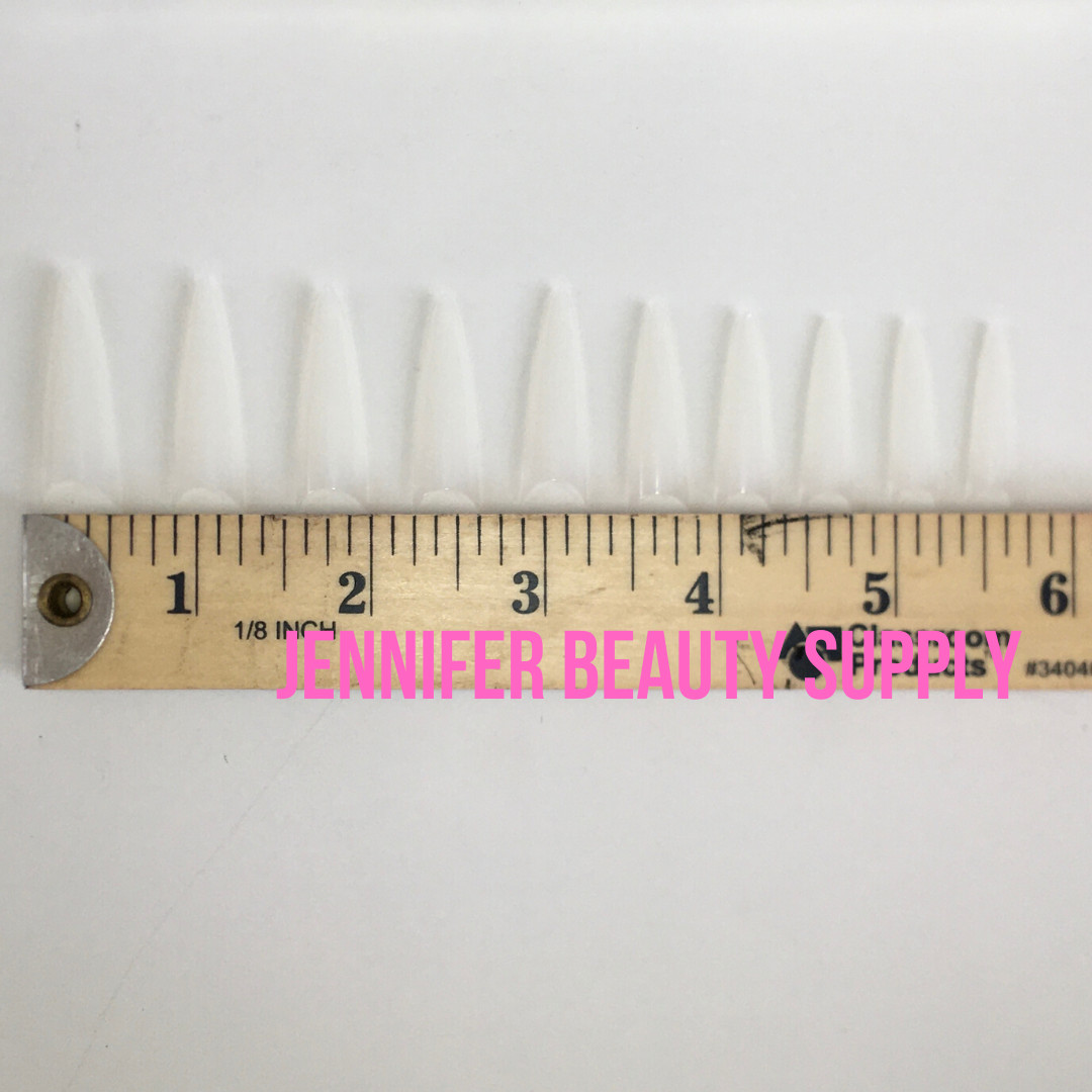 500-1000 PCS COFFIN NAIL TIPS LONG SQUARE FRENCH FAKE FALSE NAILS TRANSPARENT US