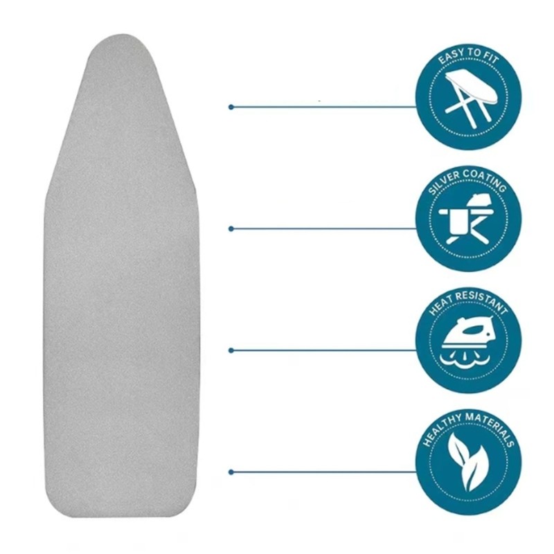 Heat Insulation Ironing Board Cover Silver Coated For Household Iron Pad Cover