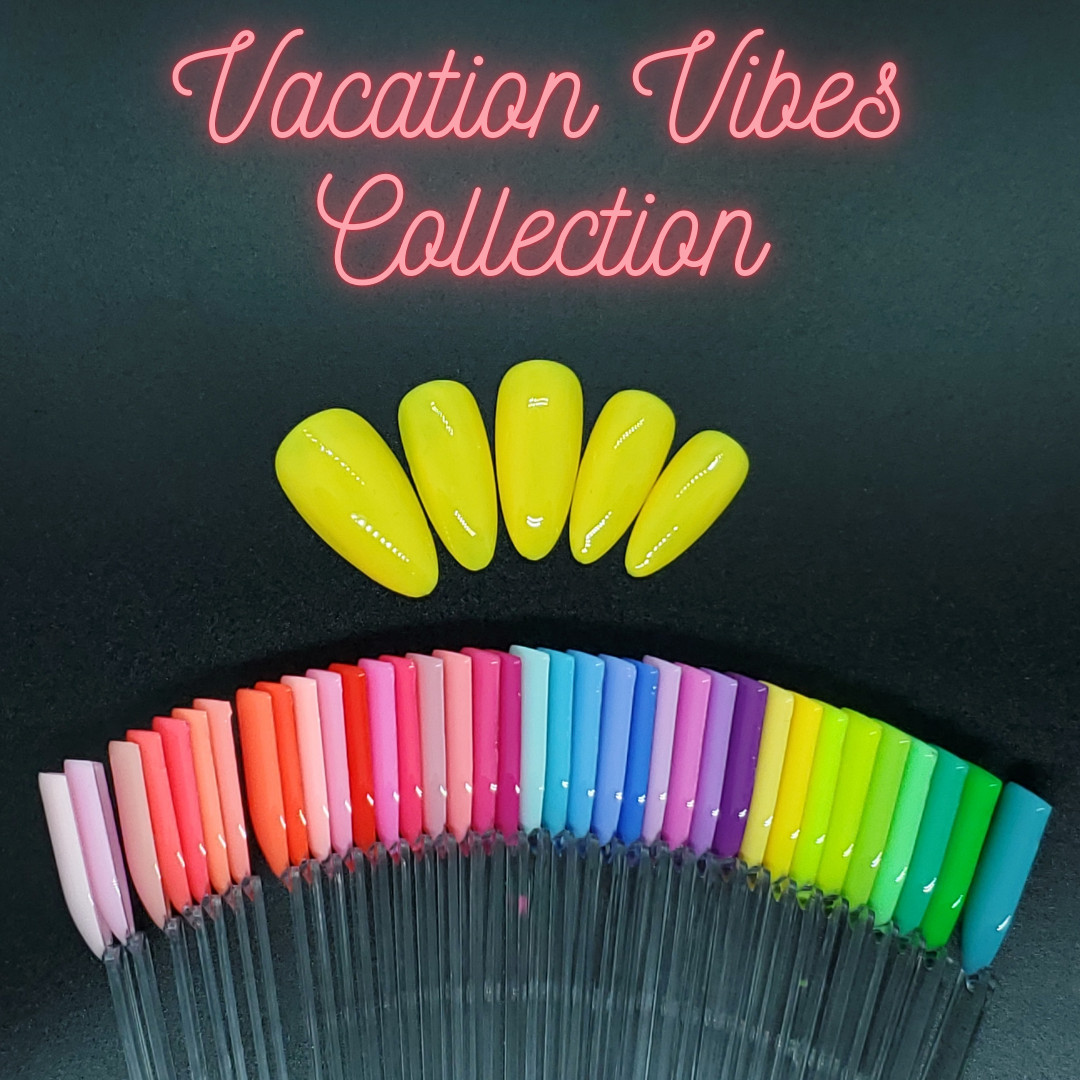 #432 Bright Yellow Press On Nails | Handmade | Hard Gel Glue On Nails
