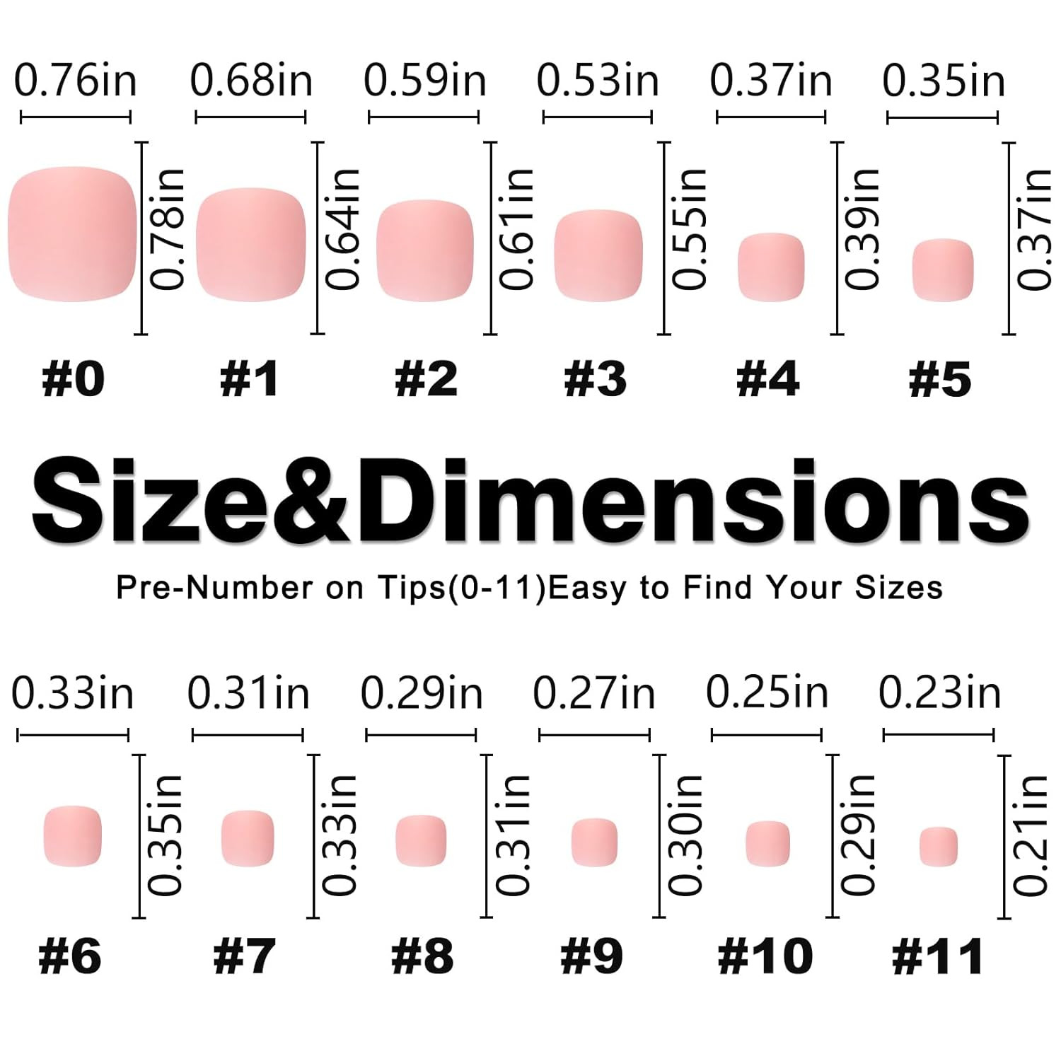 Short Press on Toenails, 240Pcs Nude Pink Square Fake Toenails Full Cover Matte