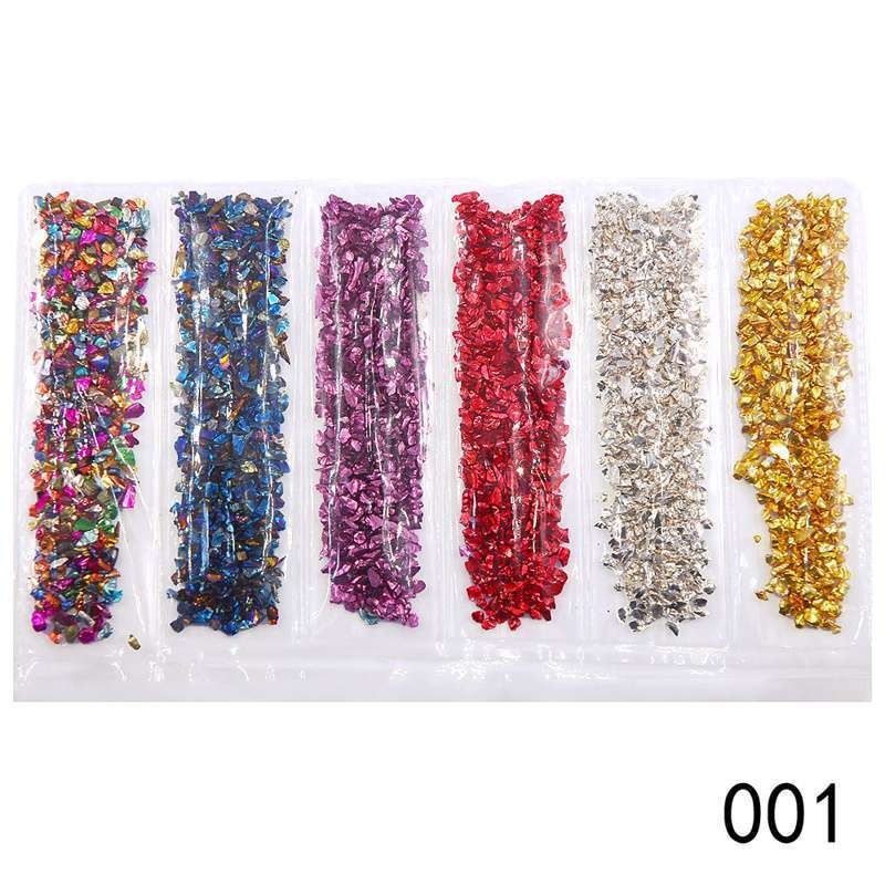 Nail Ornament Fragments GLASS Products Gold Silver Nail Beauty Gravel DIAMOND