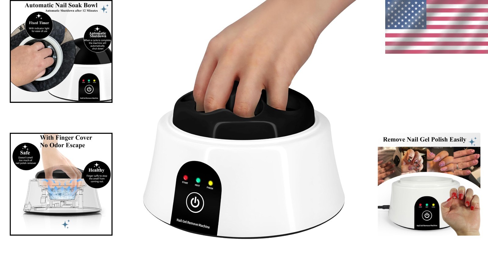 Acetone-Resistant Nail Polish Remover Bowl