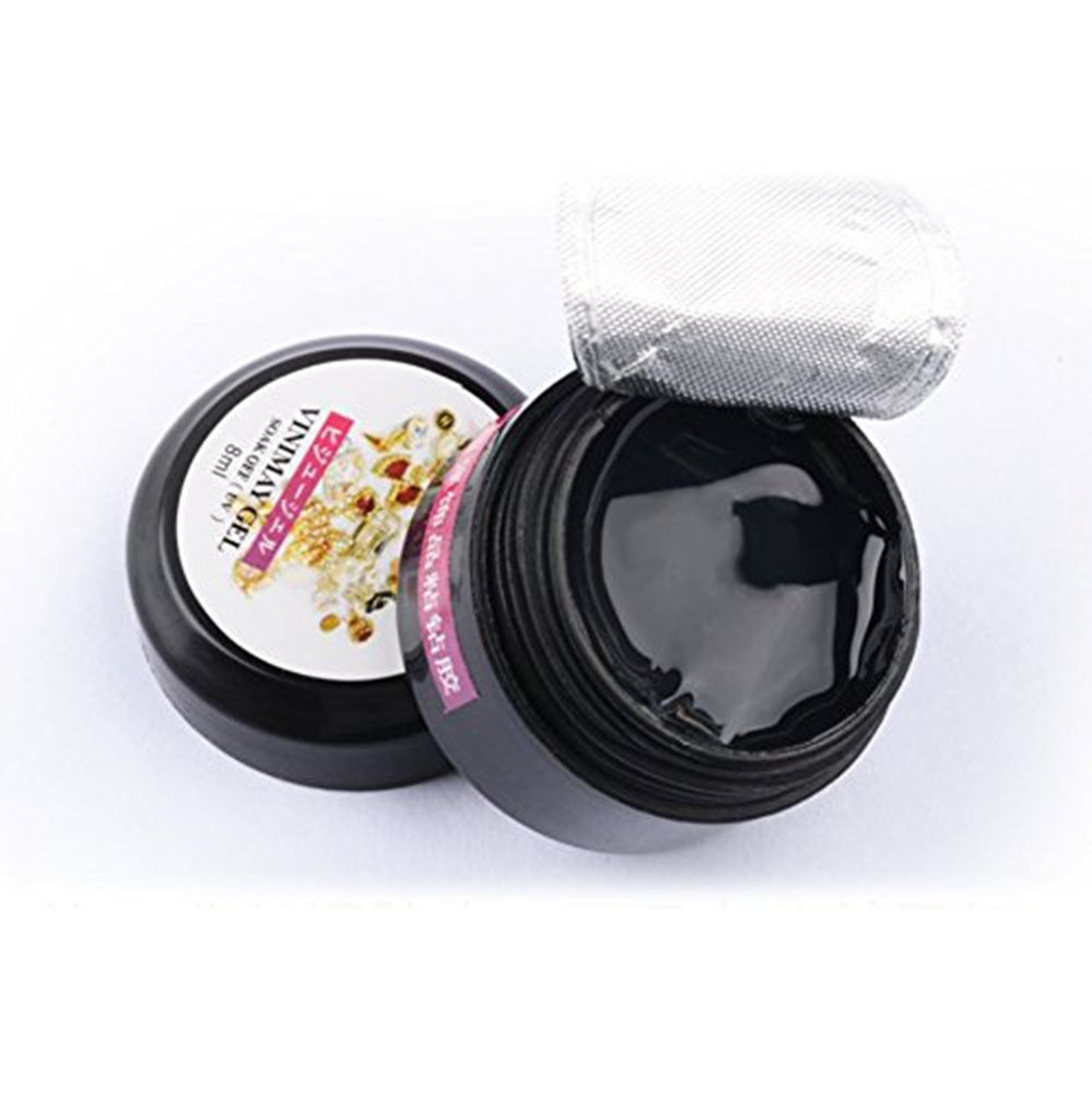 Minejin Nail Art Rhinestone Glue Gem 0.27 Fl Oz (Pack of 2), 2 Boxes